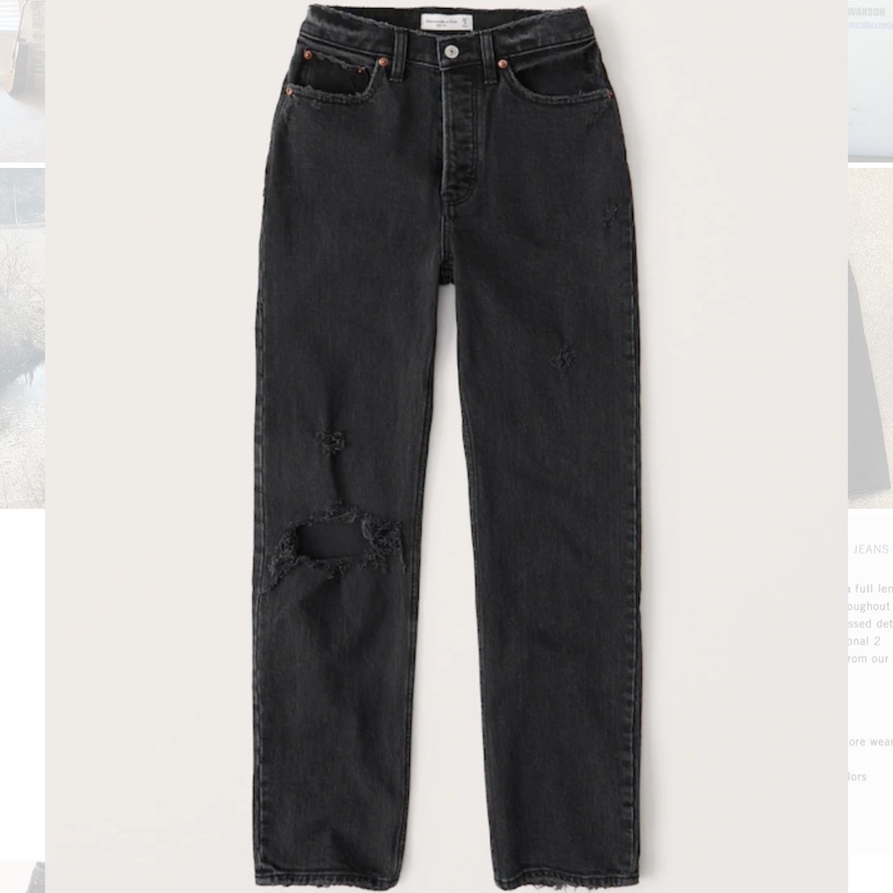 Abercrombie Curve Love High Rise Dad Jeans